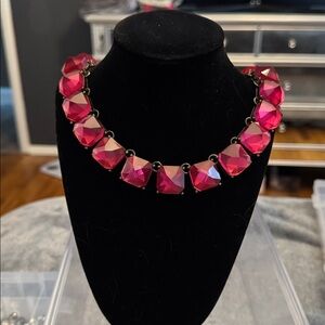 Elegant Pink Gemstone Necklace